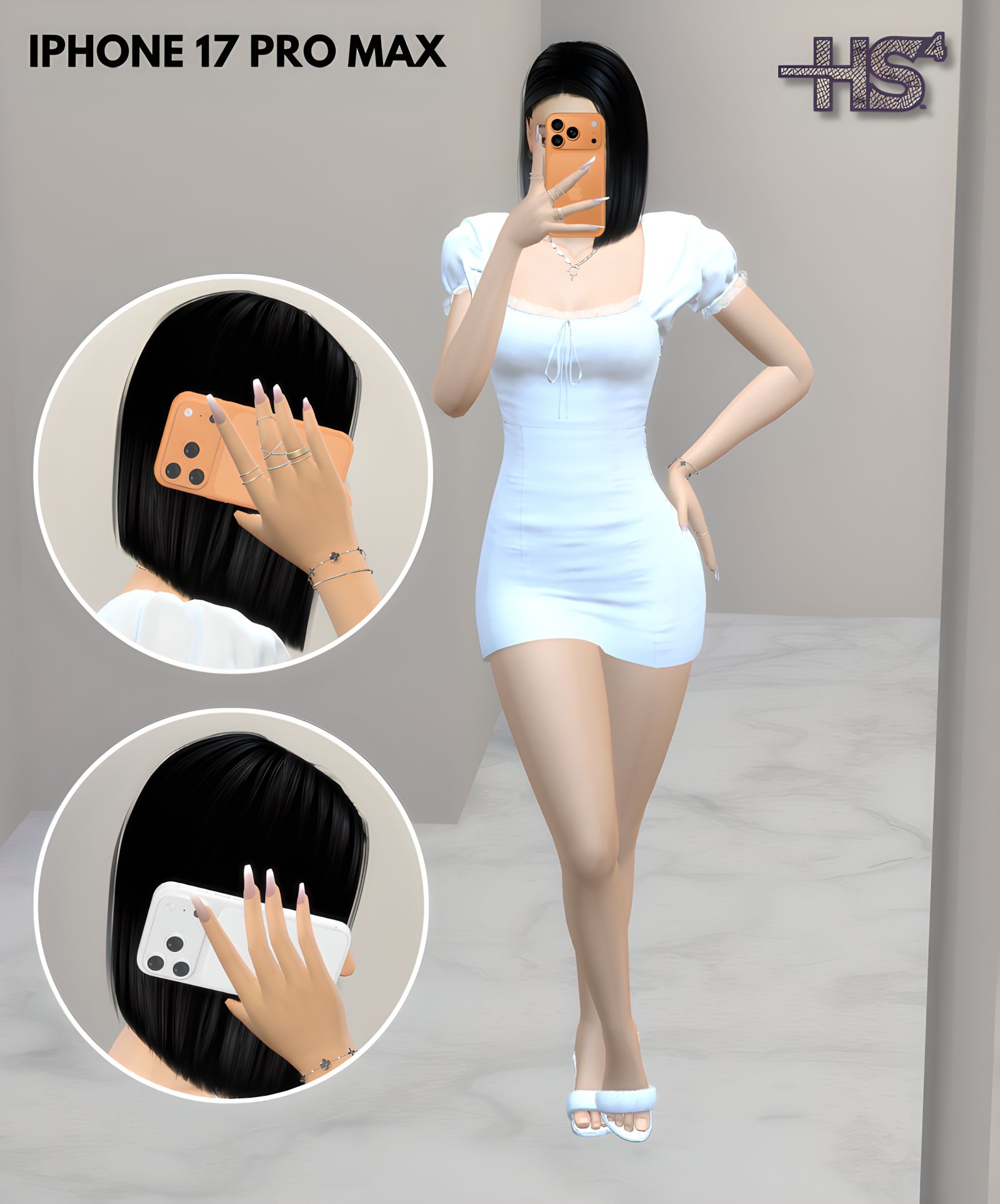 Iphone 17 Pro MAX  - Phone default replacement mod for The Sims 4 