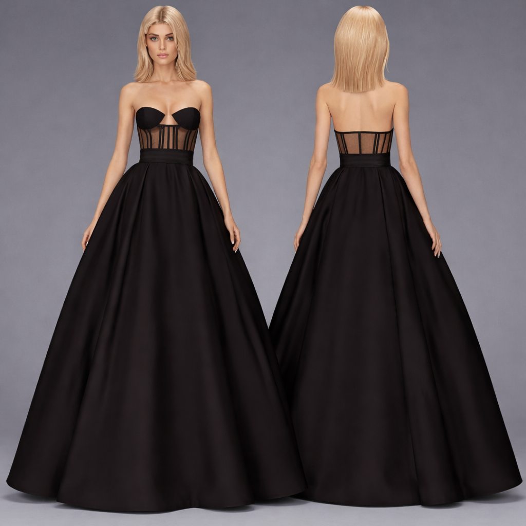 Long Ball Gown mod for The Sims 4 