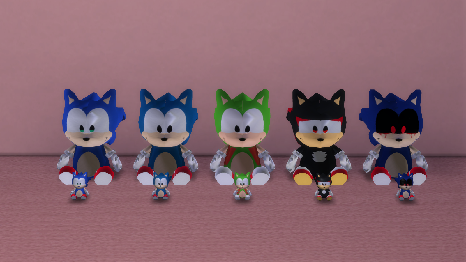  Sonic Plushes mod for The Sims 4 