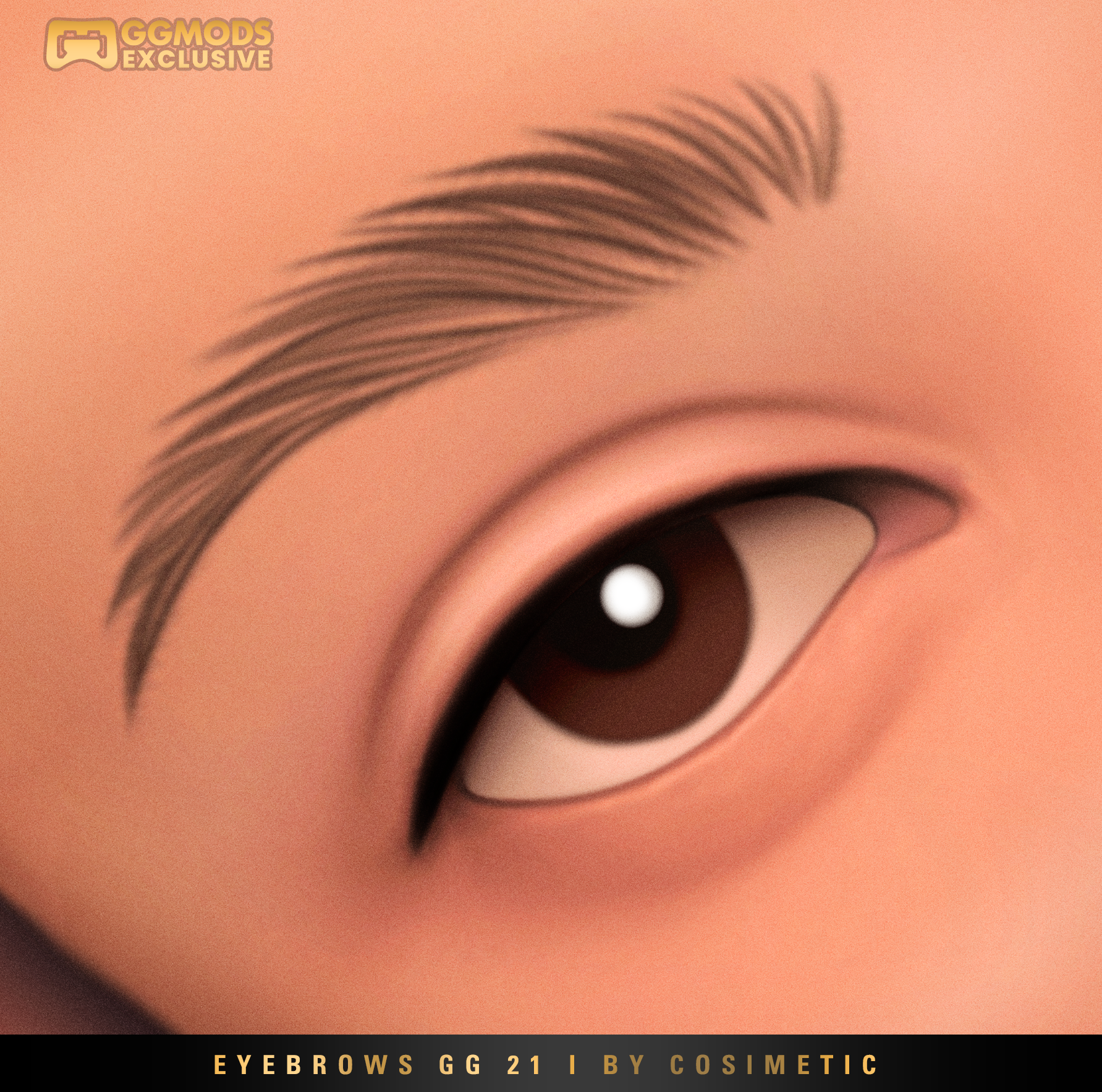 Wild Feather Brows GG 21 mod for The Sims 4 