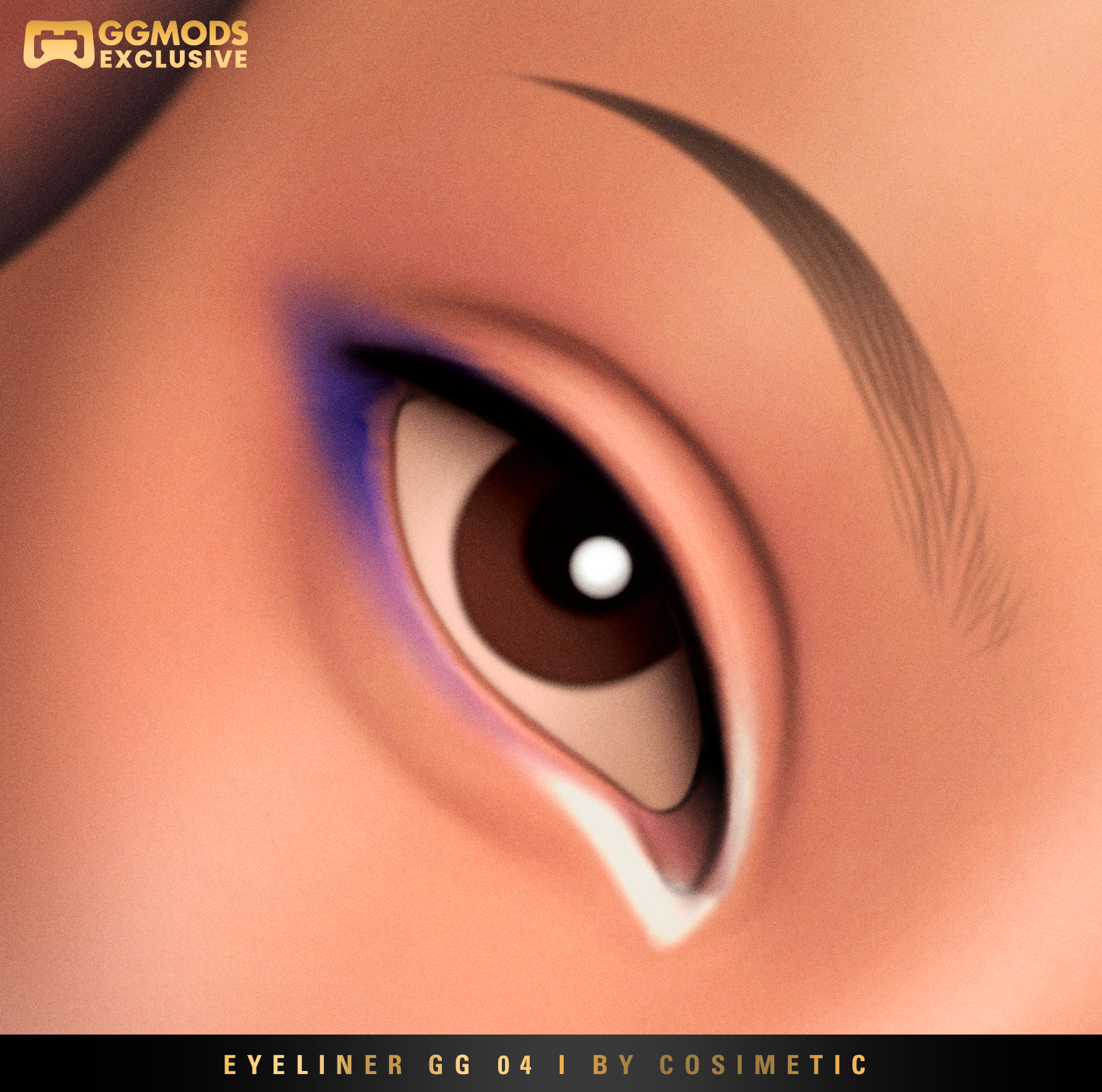 MM Clean Flick Eyeliner GG 04 mod for The Sims 4 