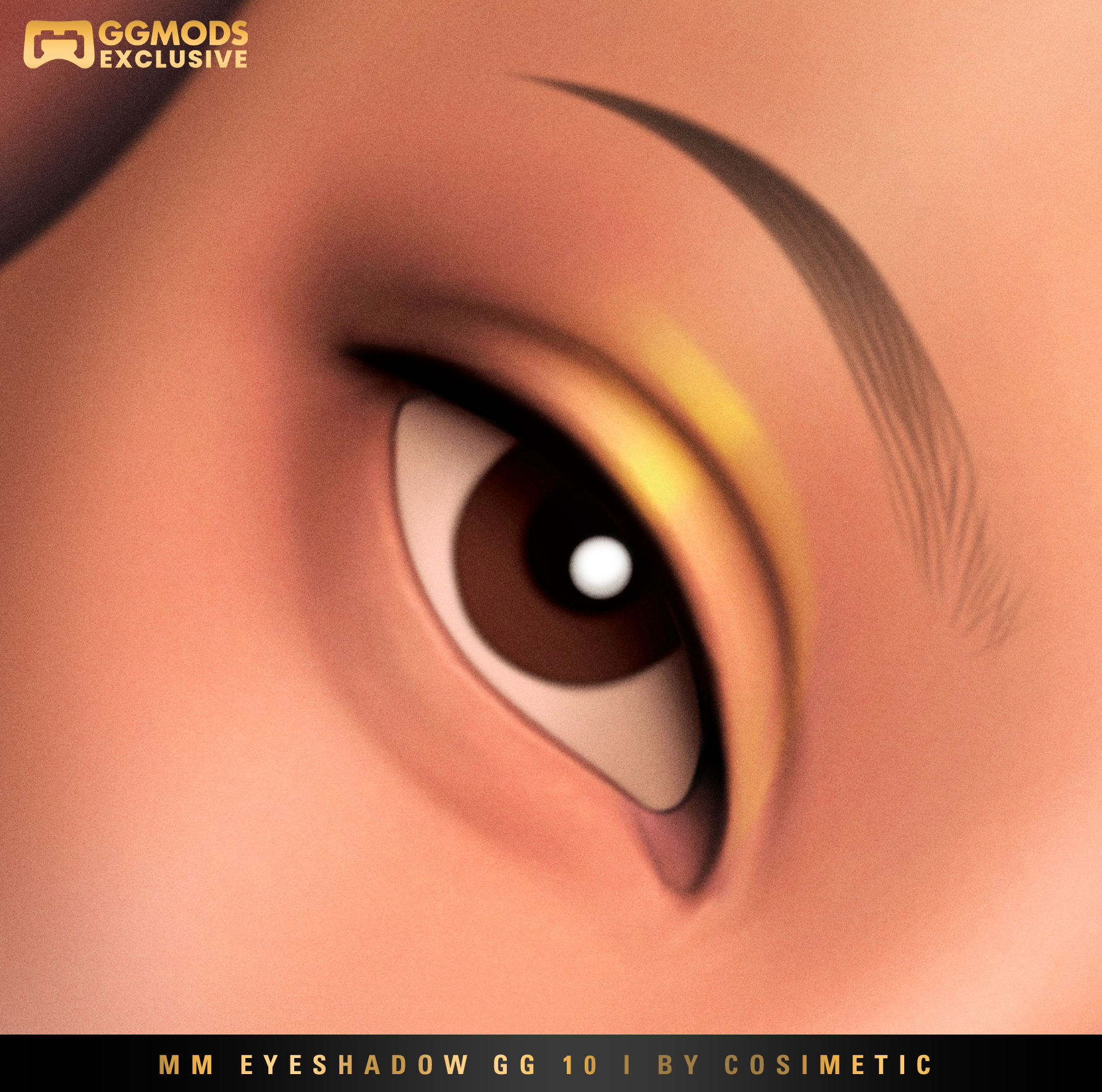 MM Soft Aura Eyeshadow GG 10 mod for The Sims 4 