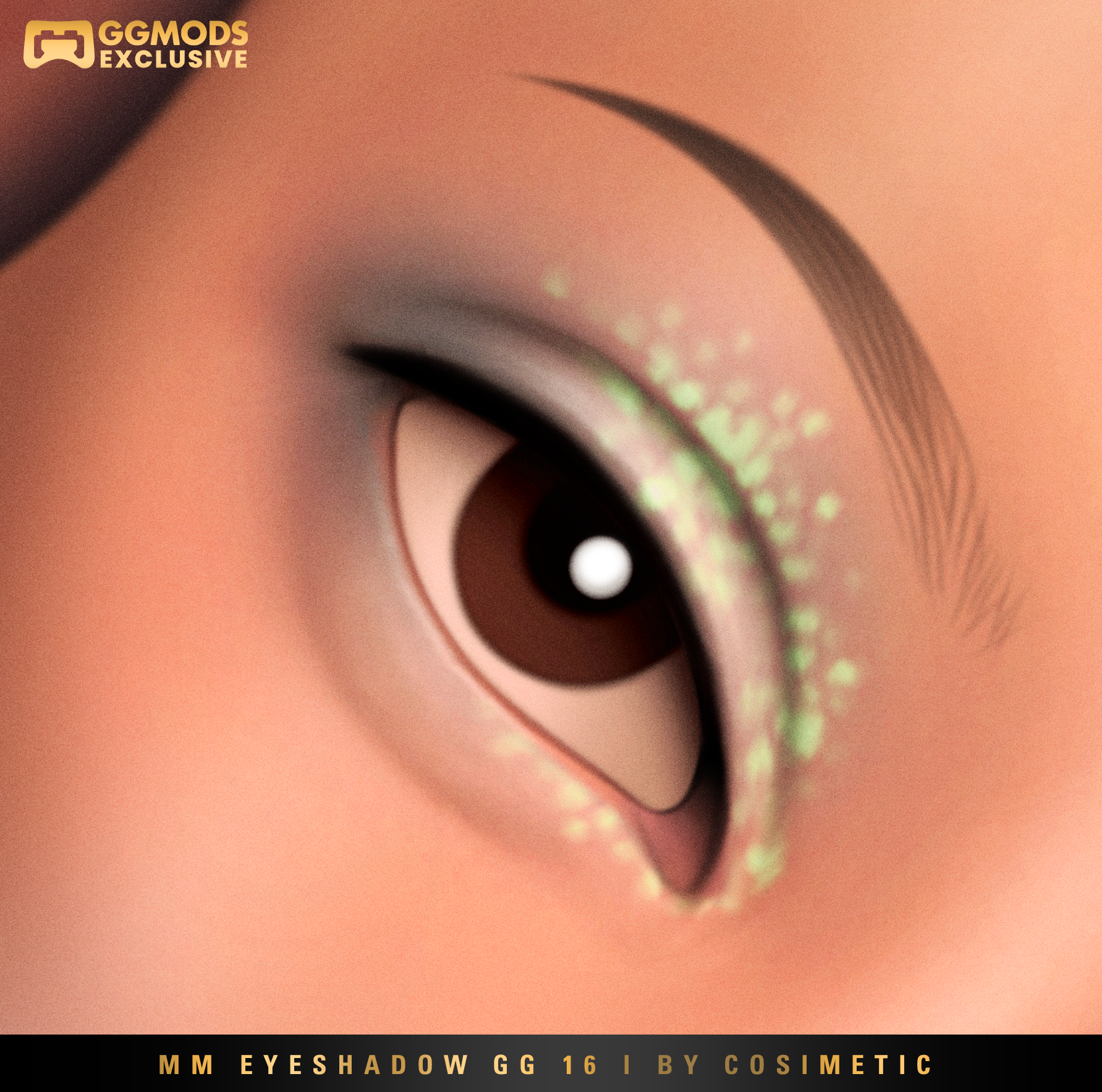 MM Soft Glow Blend Eyeshadow GG 16 mod for The Sims 4 