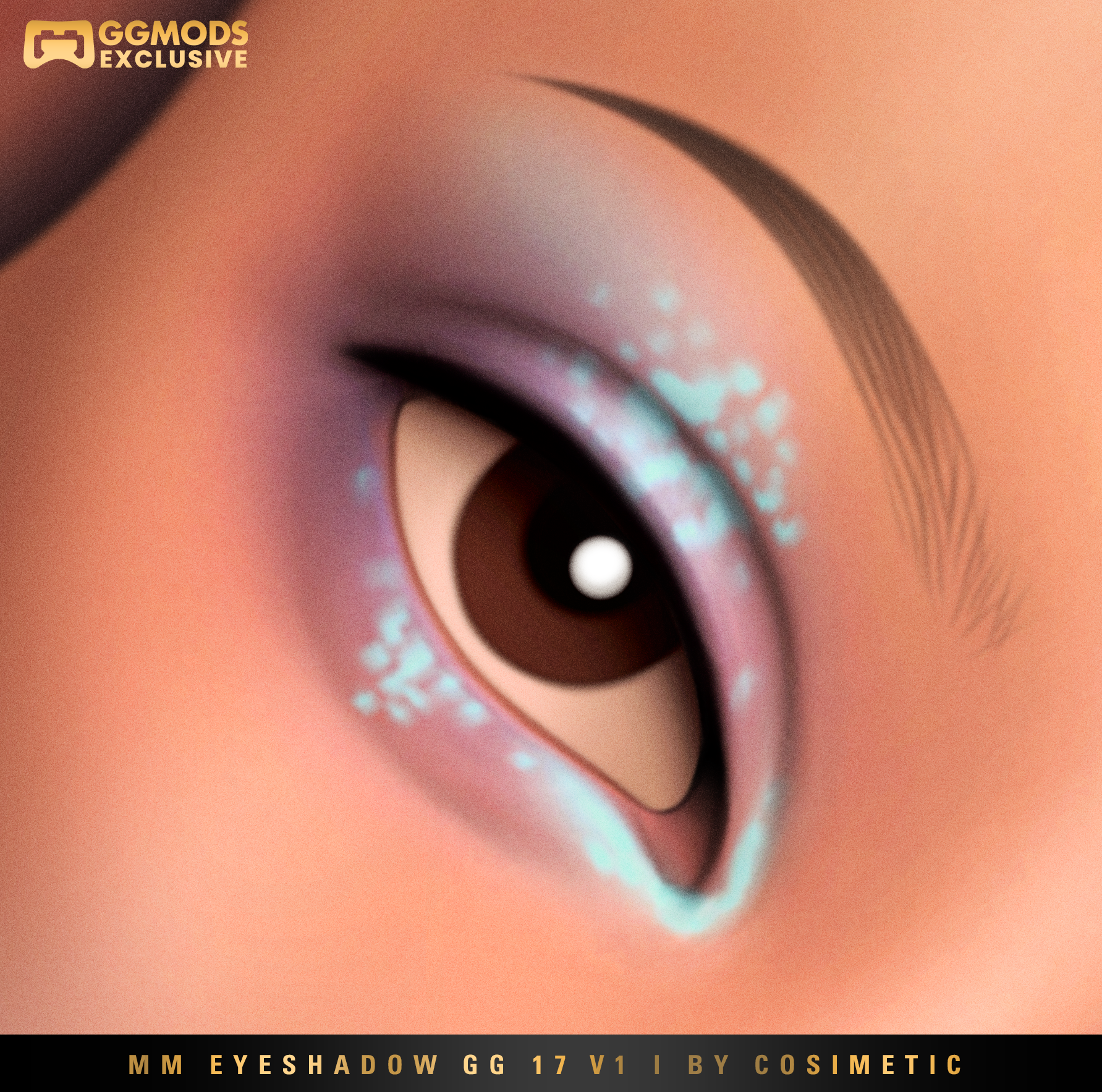 MM Prism Glow Eyeshadow GG 17 V1 mod for The Sims 4 