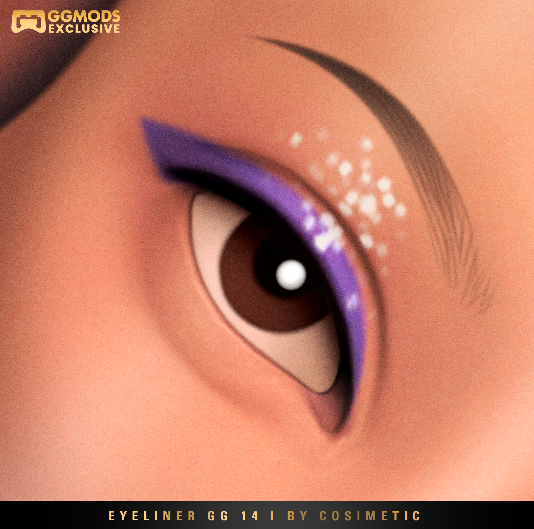 Crystal Edge Eyeliner GG 14 mod for The Sims 4 