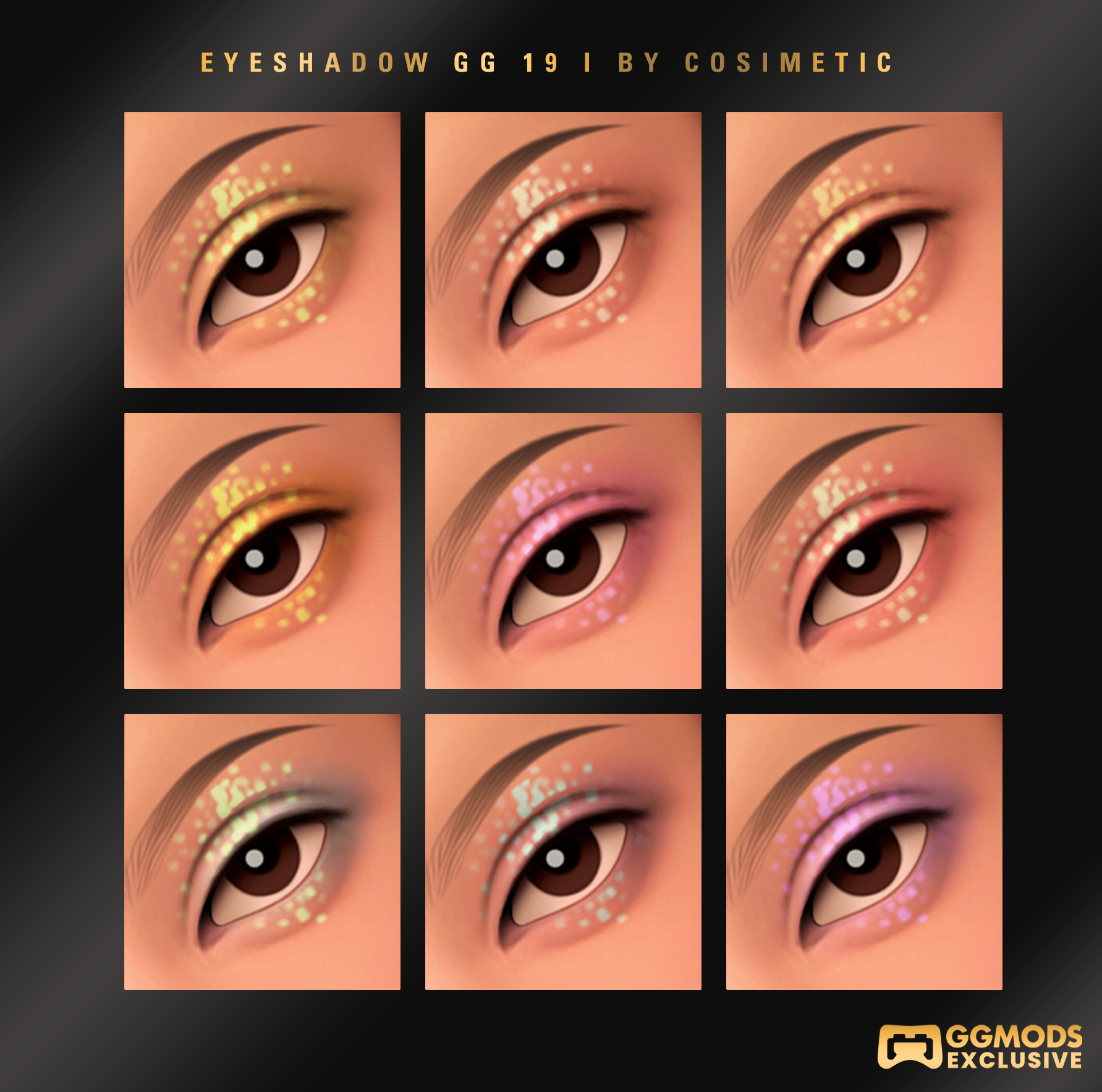 MM Jewel Dust Eyeshadow GG 19 mod for The Sims 4 