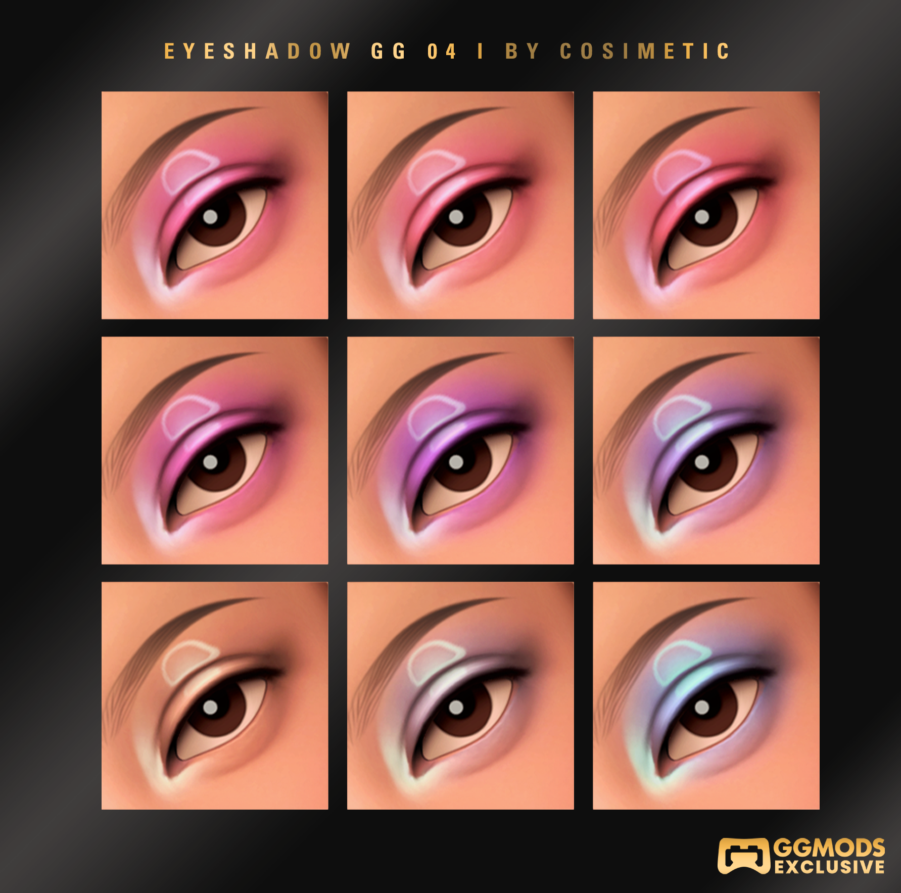 MM Gloss Veil Eyeshadow GG 04 mod for The Sims 4 