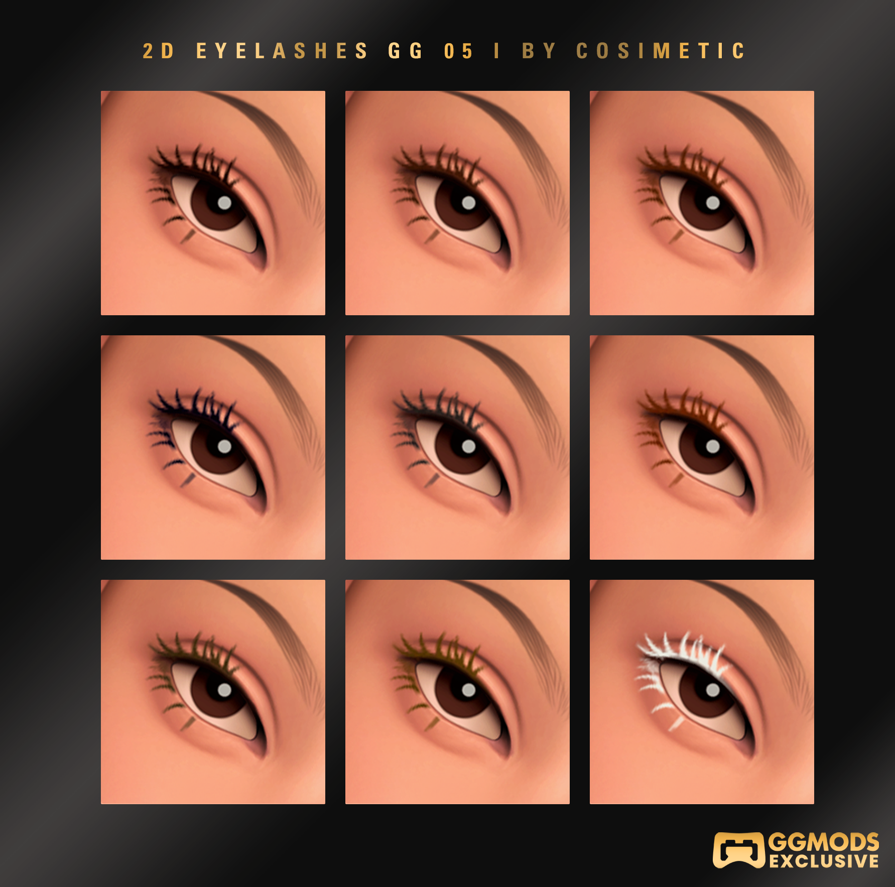 MM Bold Cluster Lashes GG 05 mod for The Sims 4 