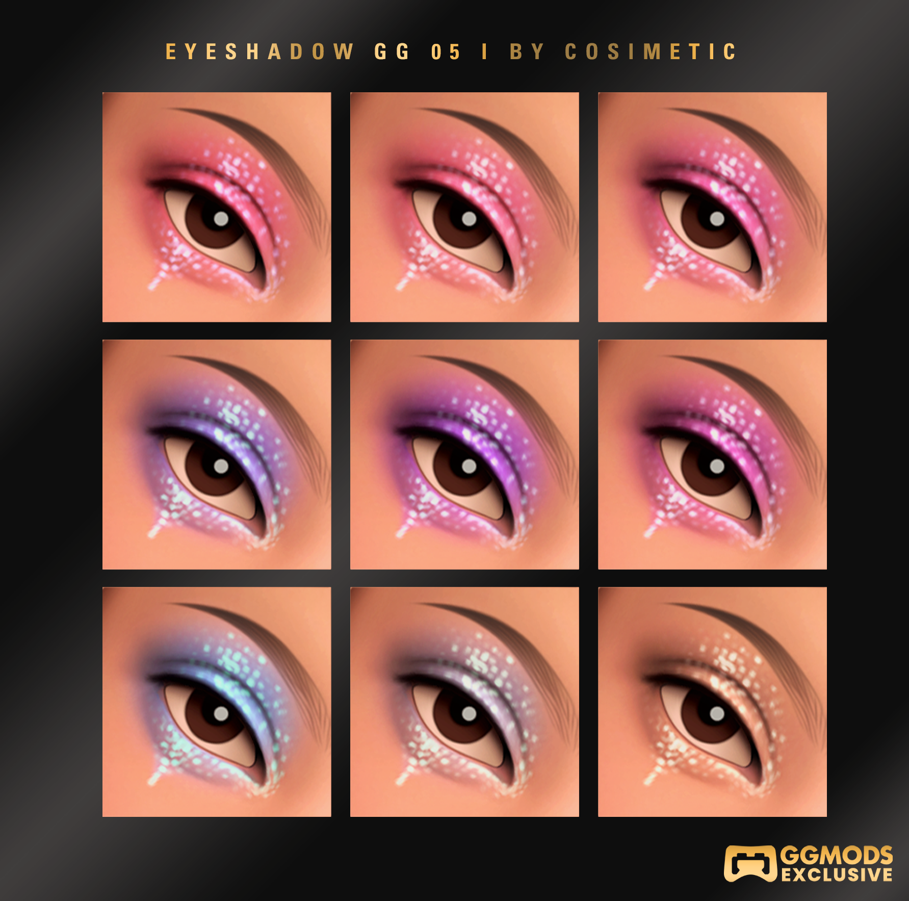 MM Party Spark Eyeshadow GG 05 mod for The Sims 4 