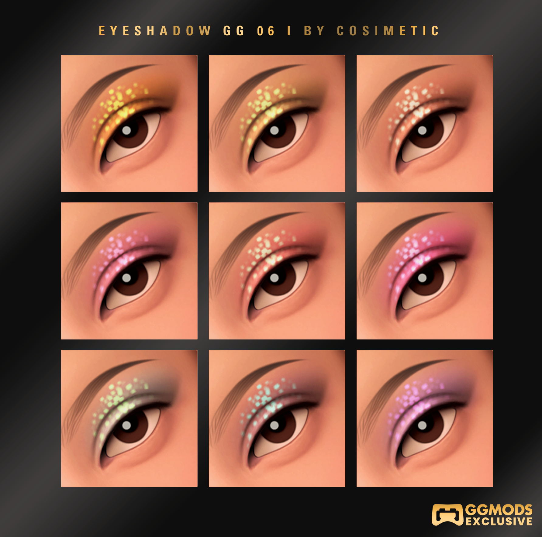 MM Spark Veil Eyeshadow GG 06 mod for The Sims 4 