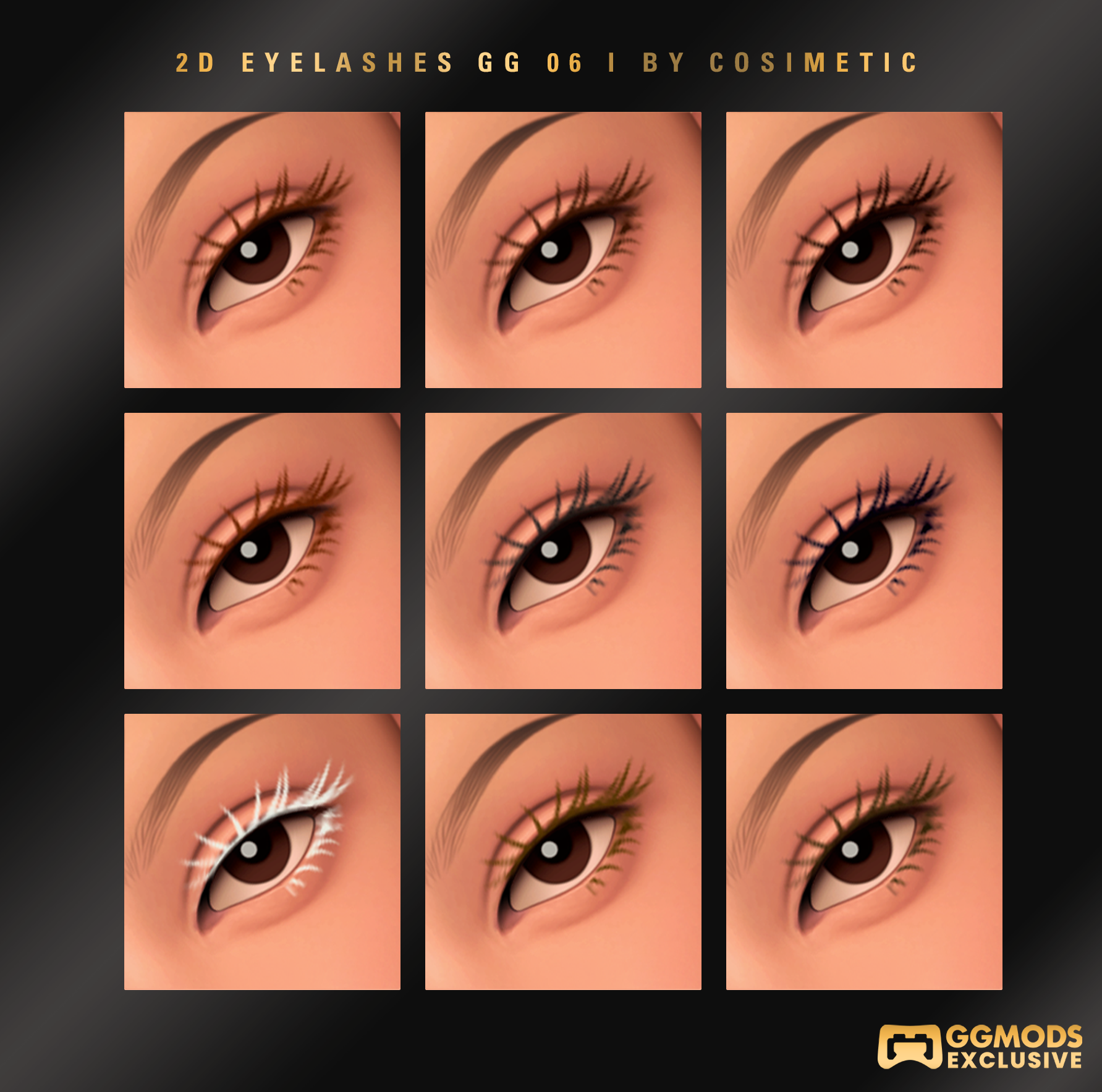 2D MM Soft Lift Lashes GG 06 mod for The Sims 4 