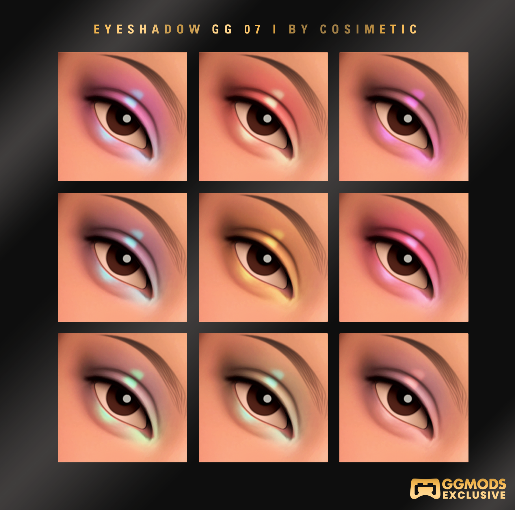 Velvet Blend Eyeshadow GG 07 mod for The Sims 4 