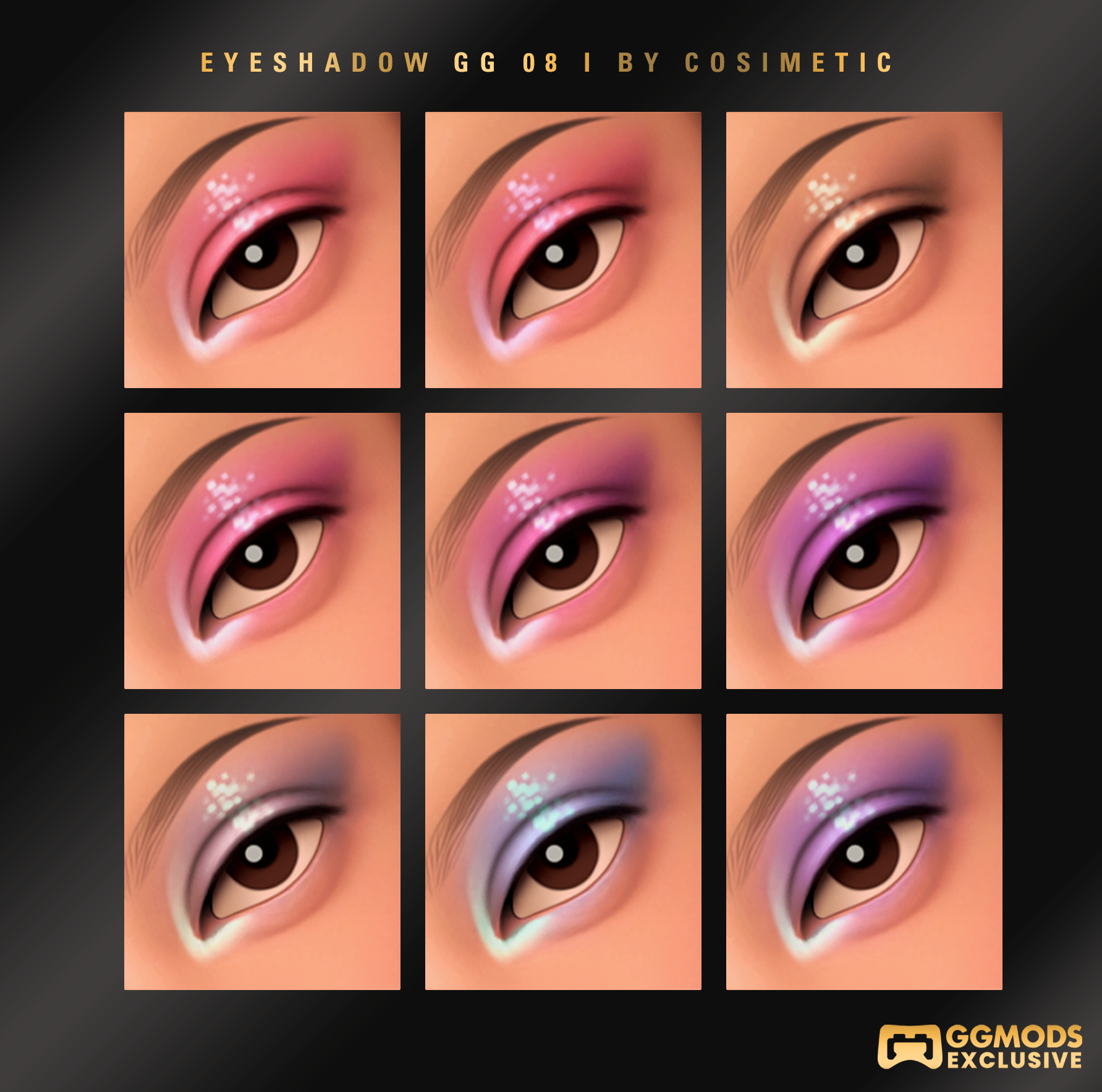 MM Gloss Fade Eyeshadow GG 08 mod for The Sims 4 