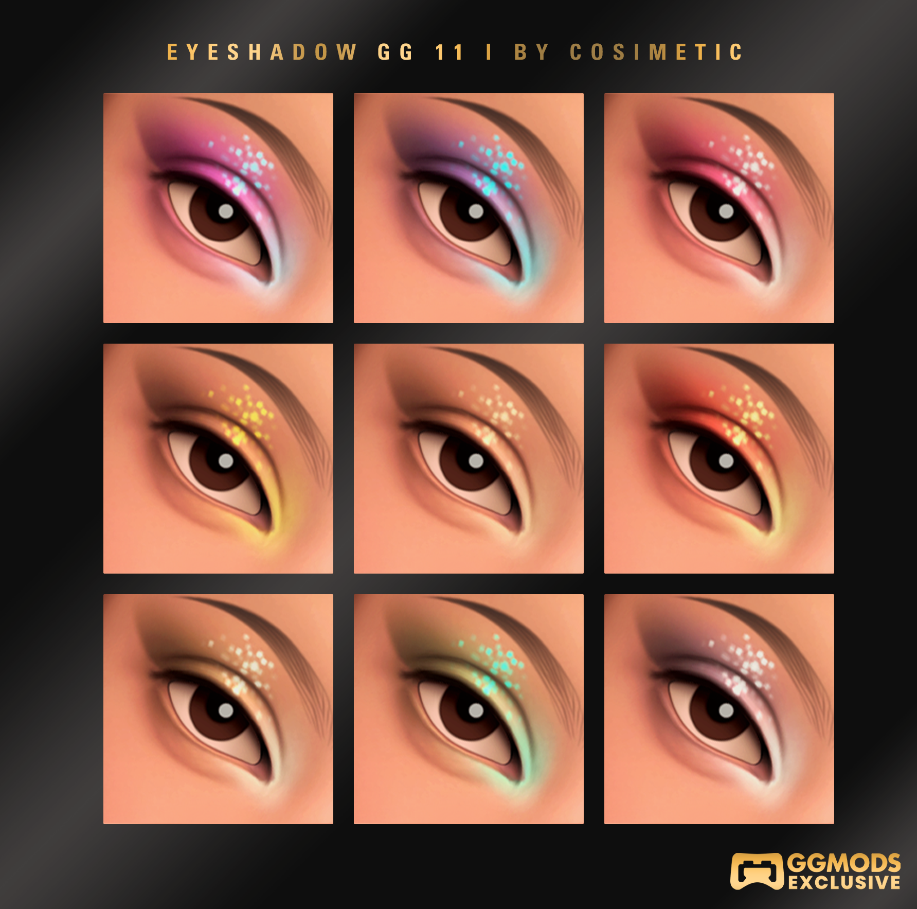 MM Radiant Pop Eyeshadow GG 11 mod for The Sims 4 