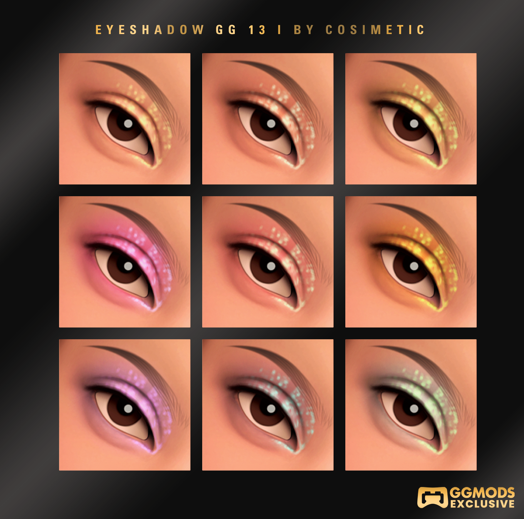 MM Glow Dust Eyeshadow GG 13 mod for The Sims 4 