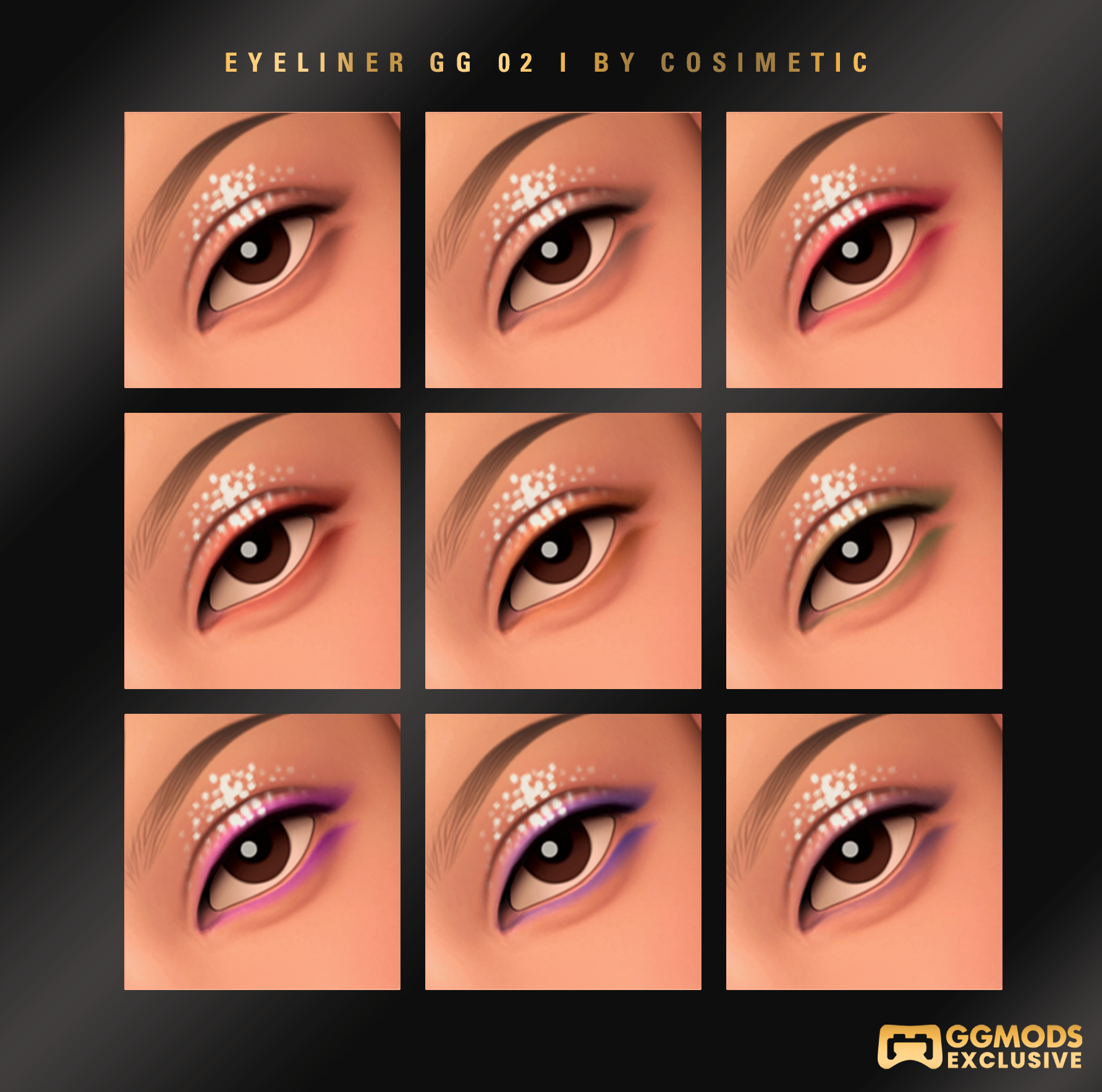 MM Crystal Glitter Eyeliner mod for The Sims 4 