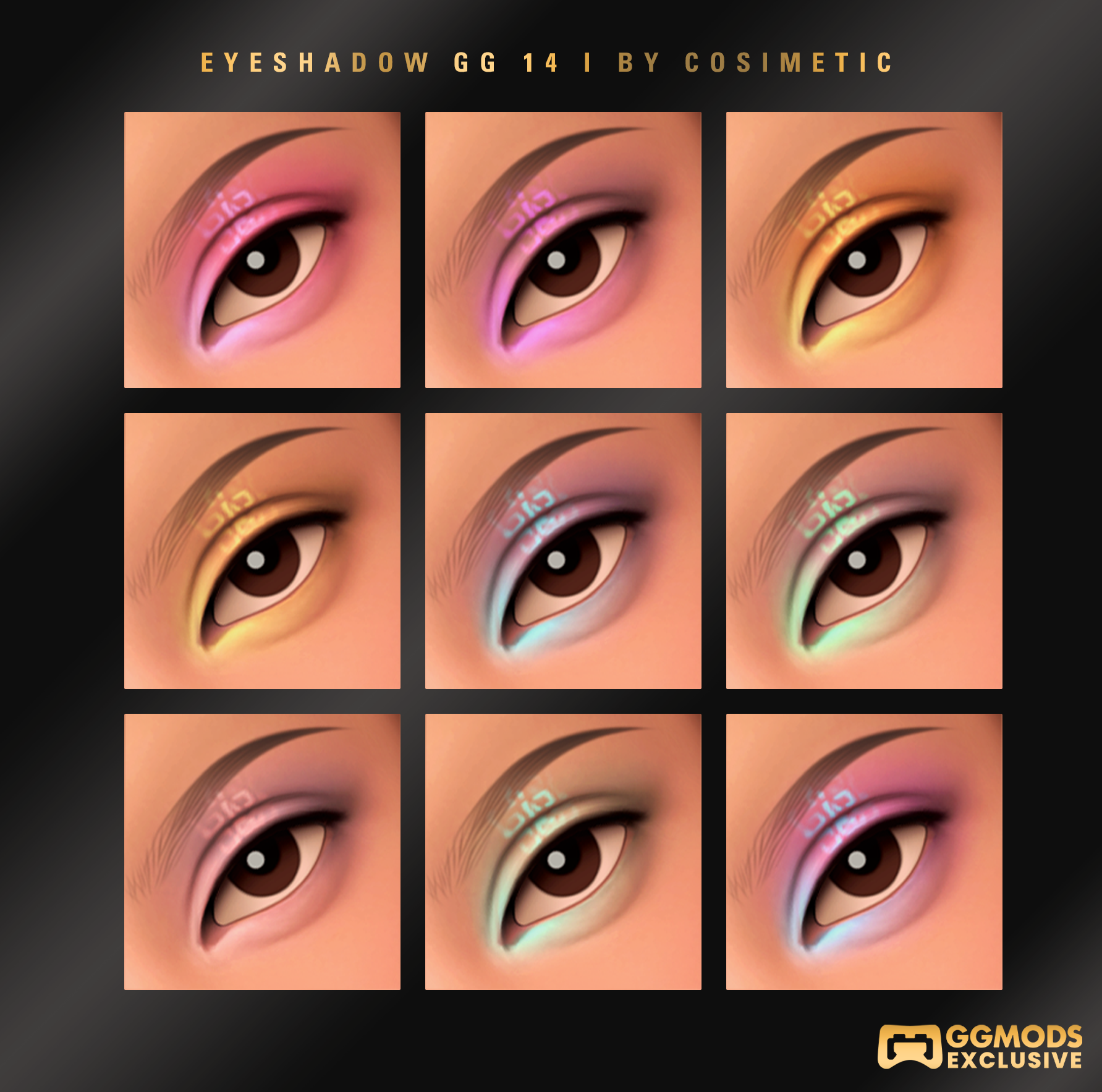 MM Soft Prism Eyeshadow GG 14 mod for The Sims 4 