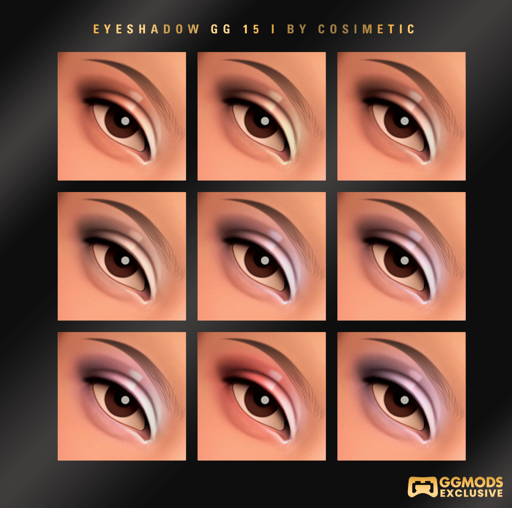 MM Soft Matte Blend Eyeshadow GG 15 mod for The Sims 4 