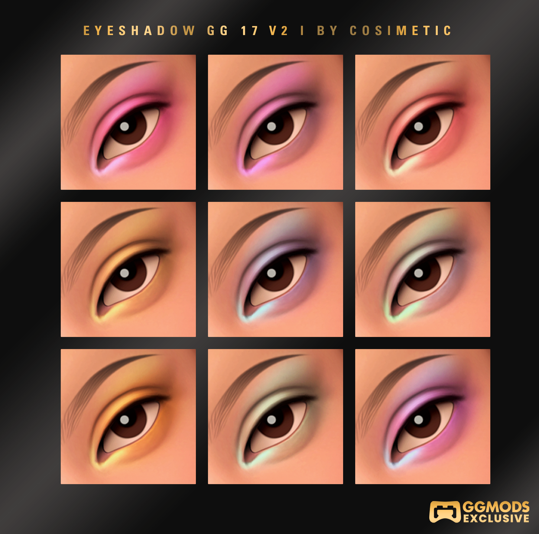 MM Prism Glow Eyeshadow GG 17 V2 mod for The Sims 4 
