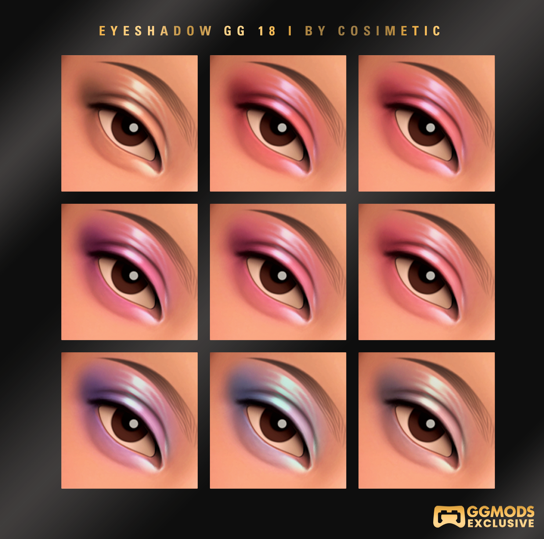 MM Melt Tone Eyeshadow GG 18 mod for The Sims 4 