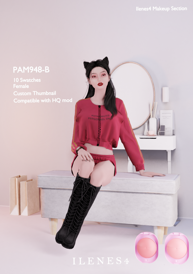 ILN. PAM948 BLUSH mod for The Sims 4 