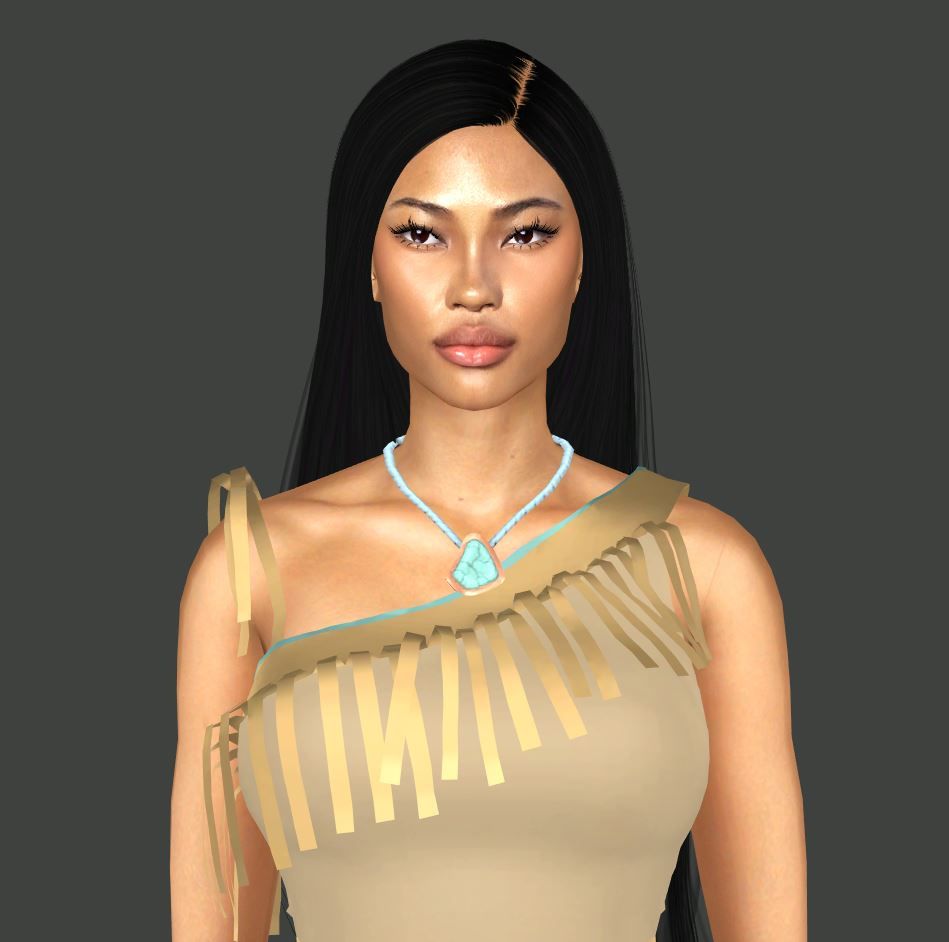 Pocahontas (Sim Download) mod for The Sims 4 