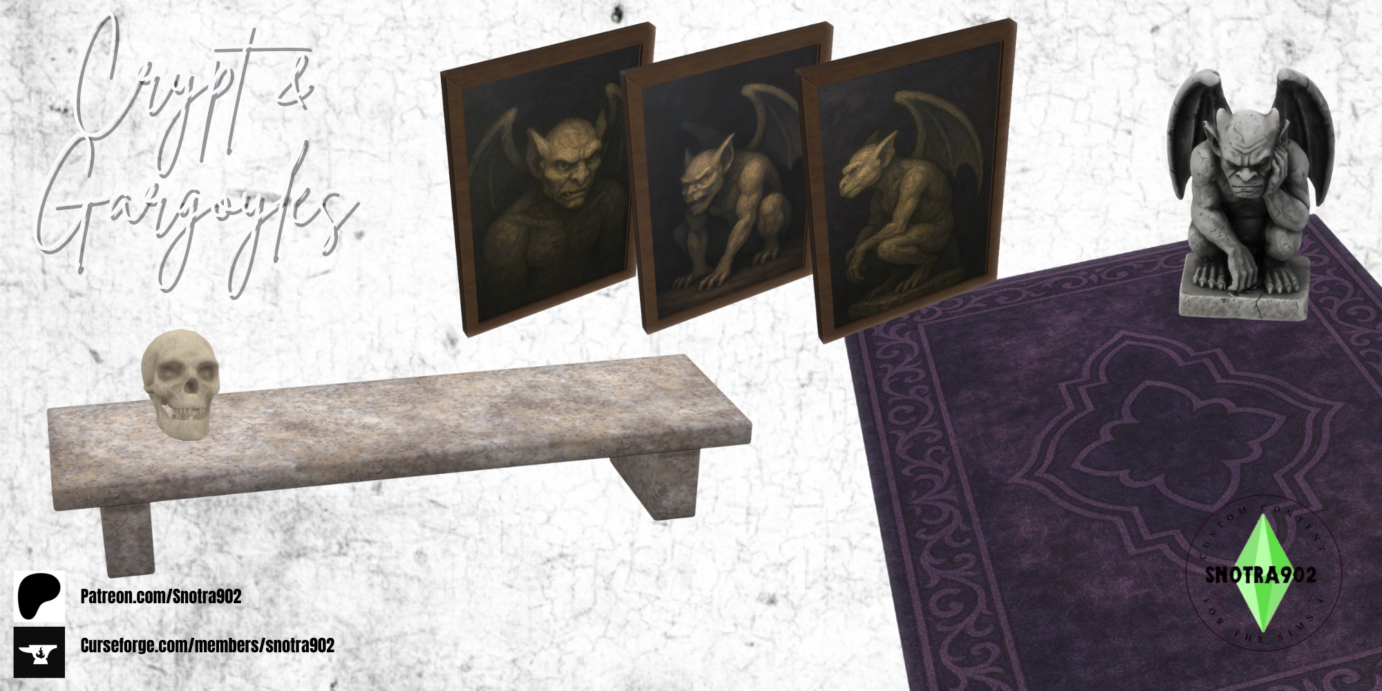 Crypt & Gargoyles mod for The Sims 4 