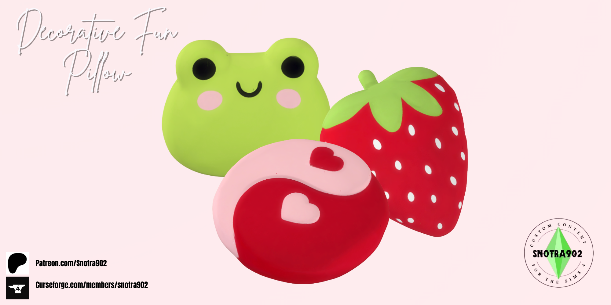 Decorative Fun Pillow mod for The Sims 4 