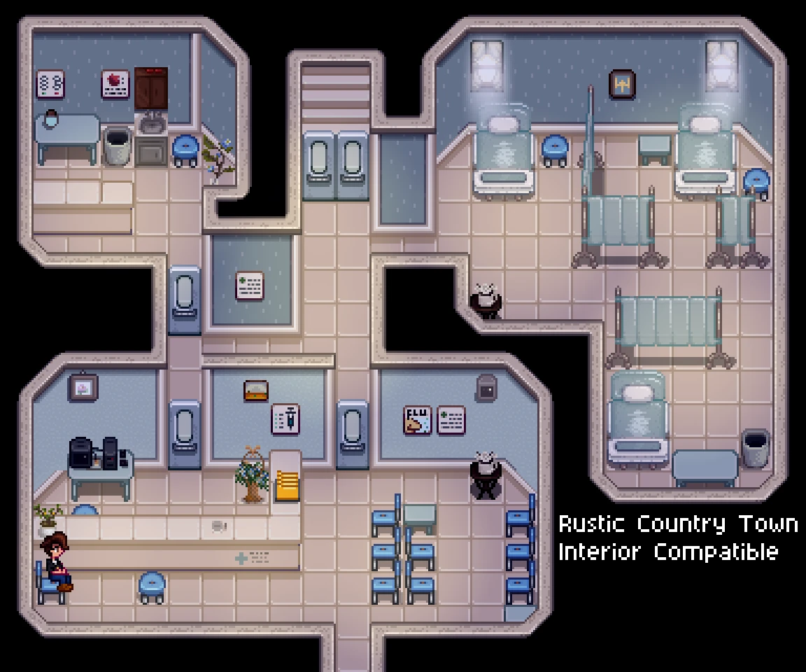 Better Clinic Beds mod for Stardew Valley