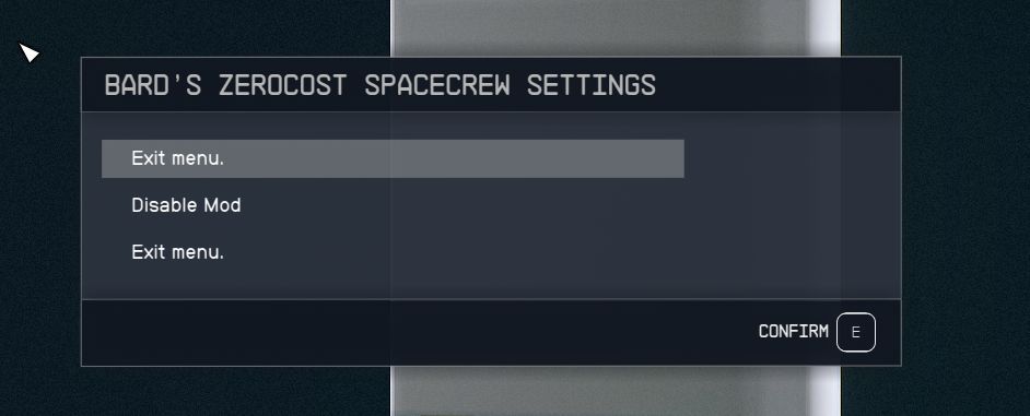 Bard's Zero-Slots Space Crew - Infinite Crew mod for Starfield