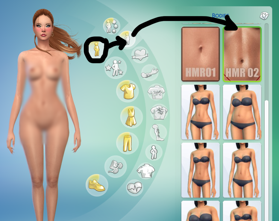 Harmonia - Kelly Body_Preset mod for The Sims 4 