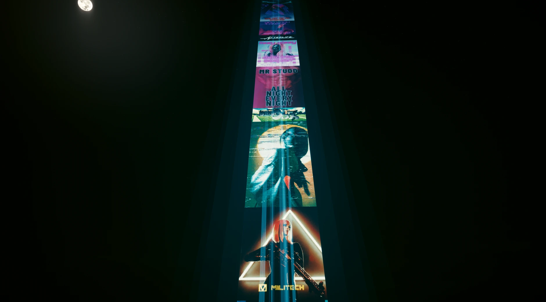 New Lore Friendly Holographic Ads mod for Cyberpunk 2077