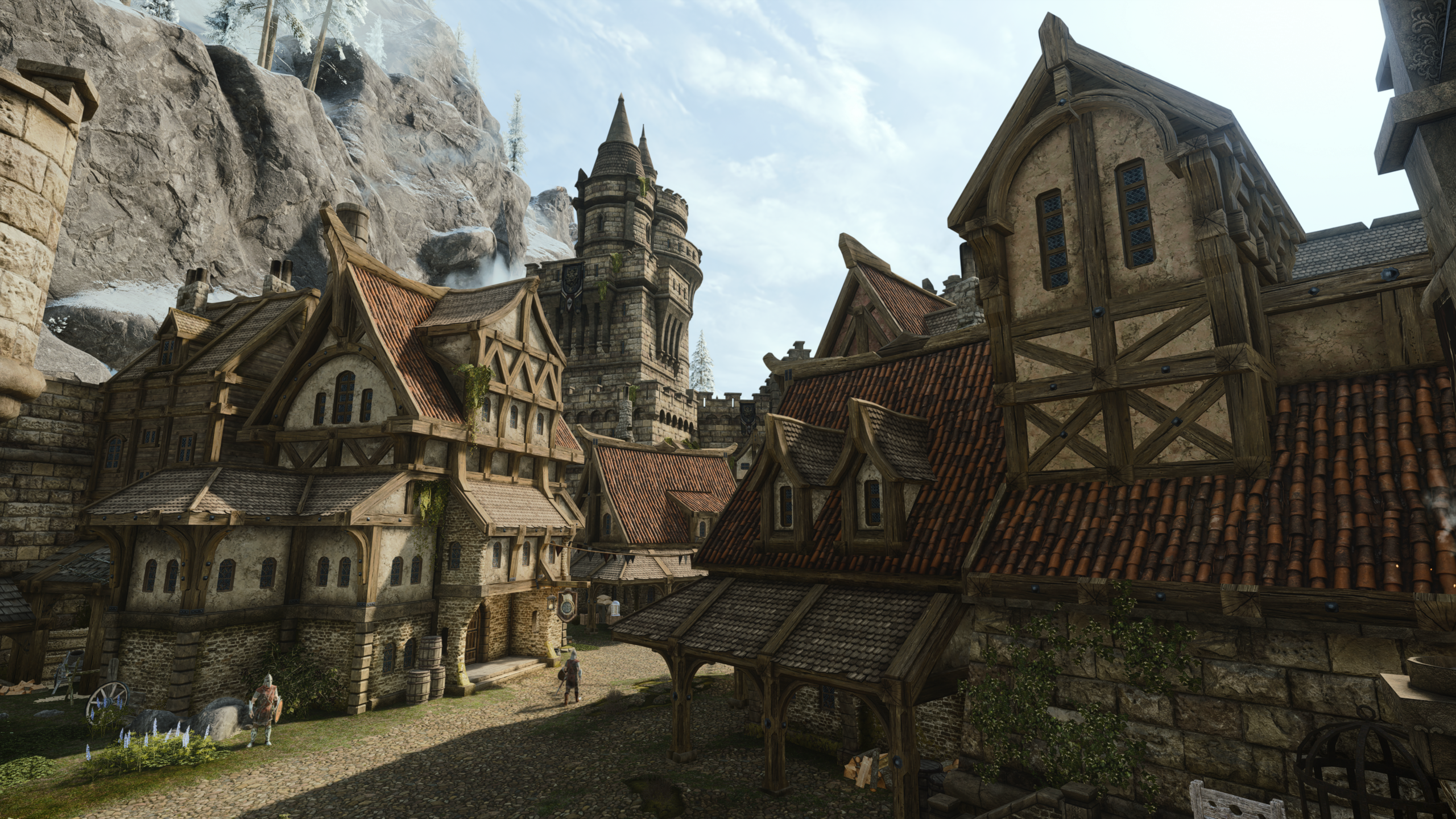Riton's Medieval Solitude mod for The Elder Scrolls V: Skyrim Special Edition