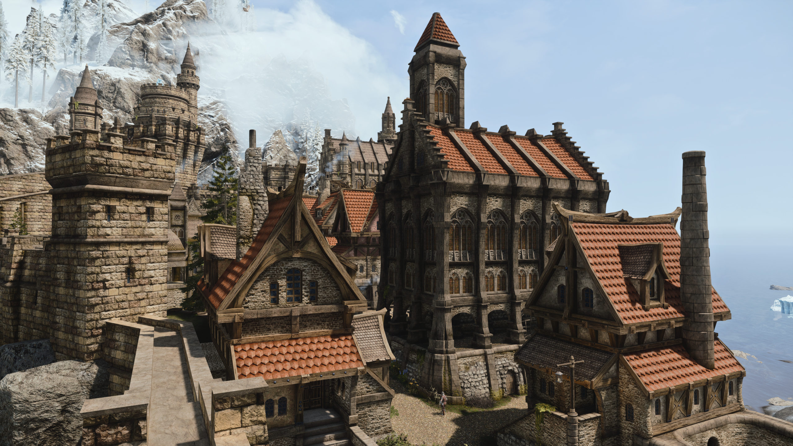 Riton's Medieval Solitude mod for The Elder Scrolls V: Skyrim Special Edition