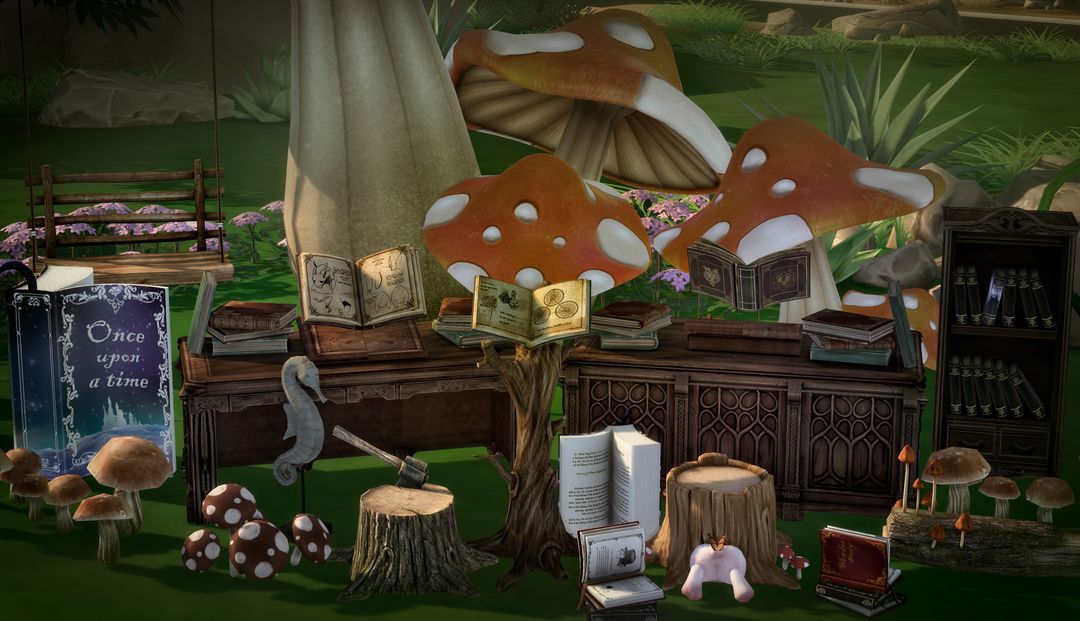 Fairy Gardens (13 ITEMS) mod for The Sims 4 