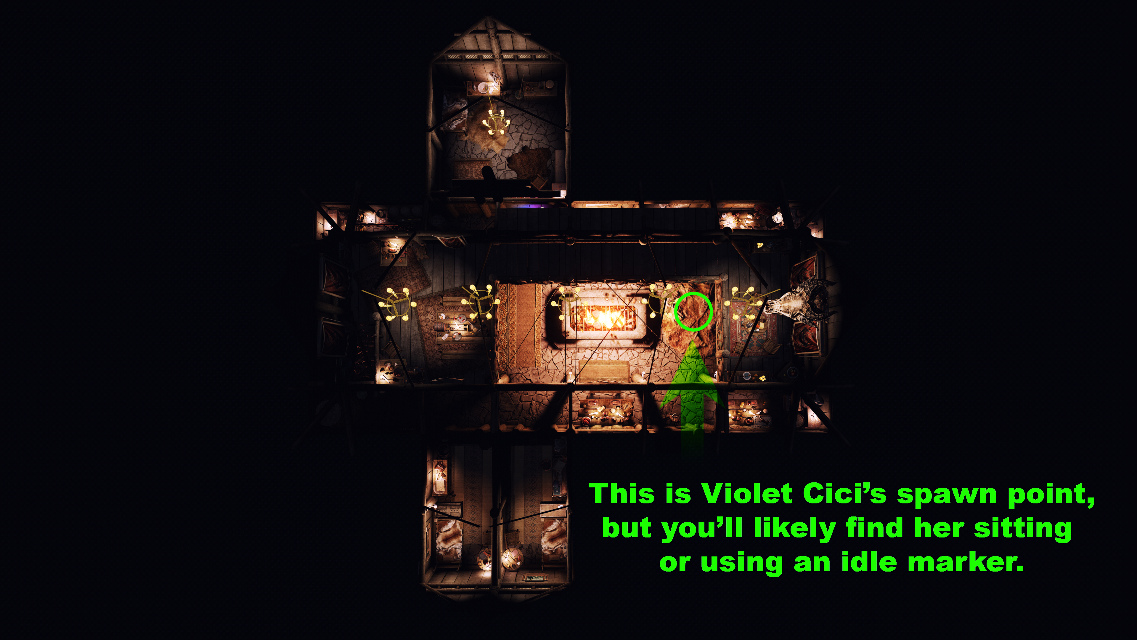 Violet Cici Follower - Four Shields Tavern Spawn Patch mod for The Elder Scrolls V: Skyrim Special Edition