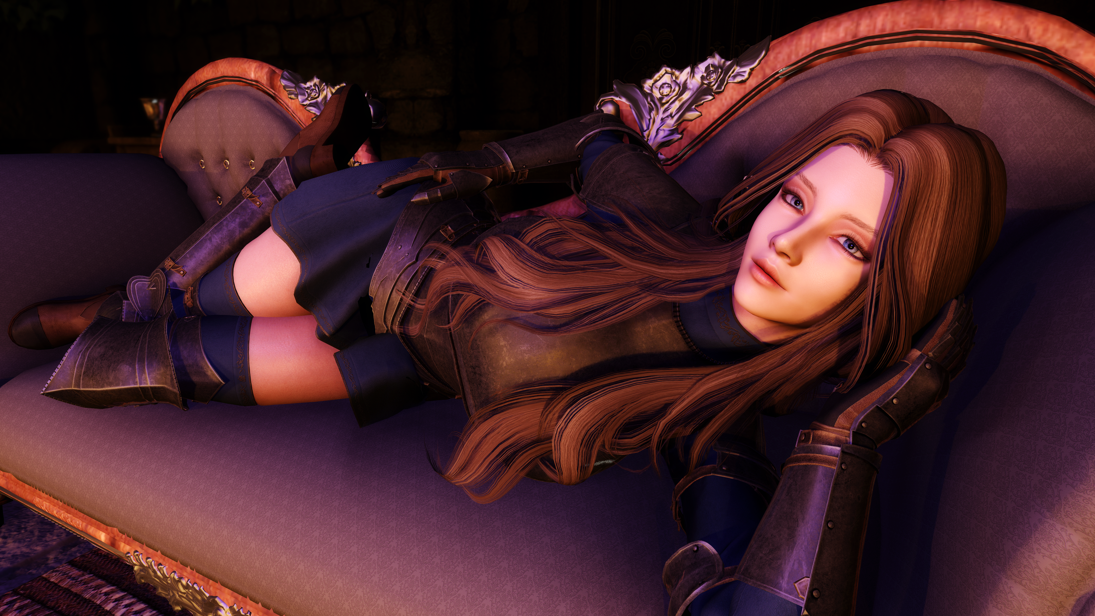 Violet Cici Follower - Four Shields Tavern Spawn Patch mod for The Elder Scrolls V: Skyrim Special Edition