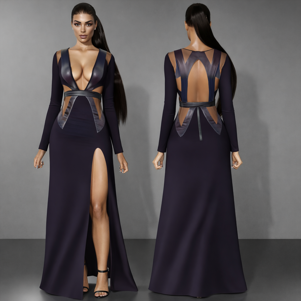 Thigh High Slit Formal Dress mod for The Sims 4 