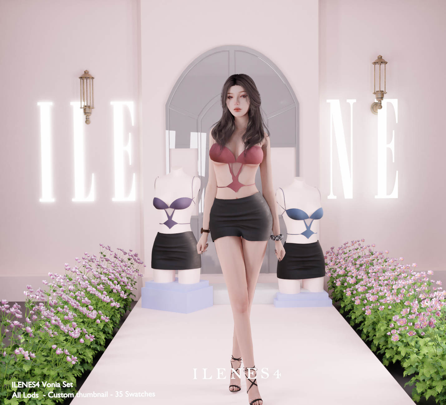 ILN. Vonia Outfit mod for The Sims 4 