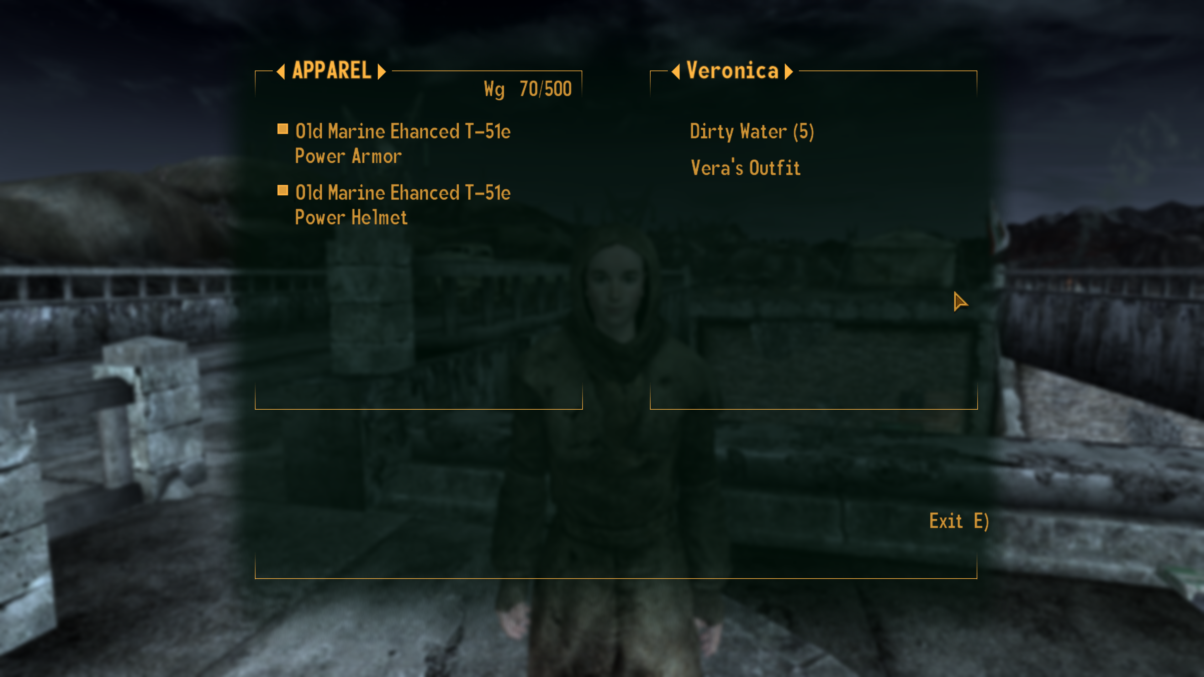 Vera's Outfit Prompts Veronica's Scribe Takedown reward mod for Fallout: New Vegas