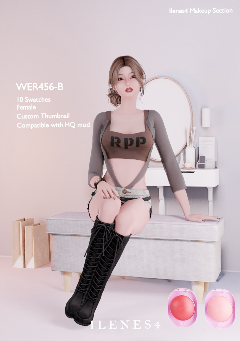 ILN. WER456 BLUSH mod for The Sims 4 