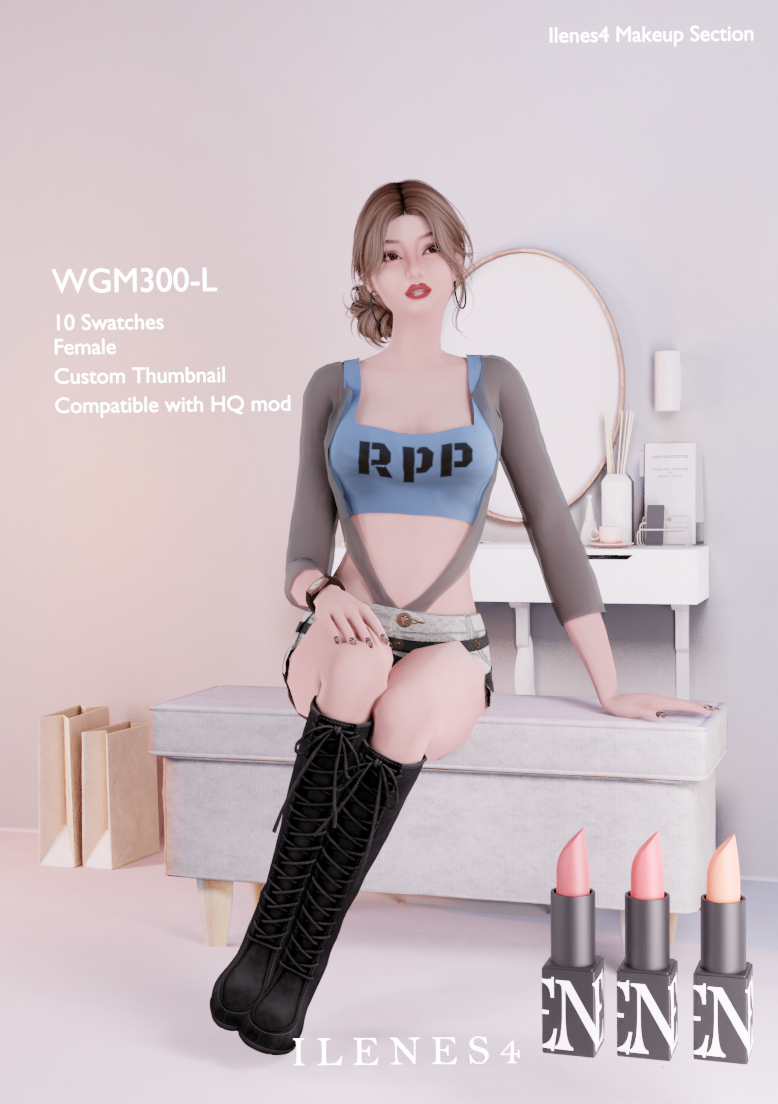 ILN. WGM300 LIPSTICK mod for The Sims 4 