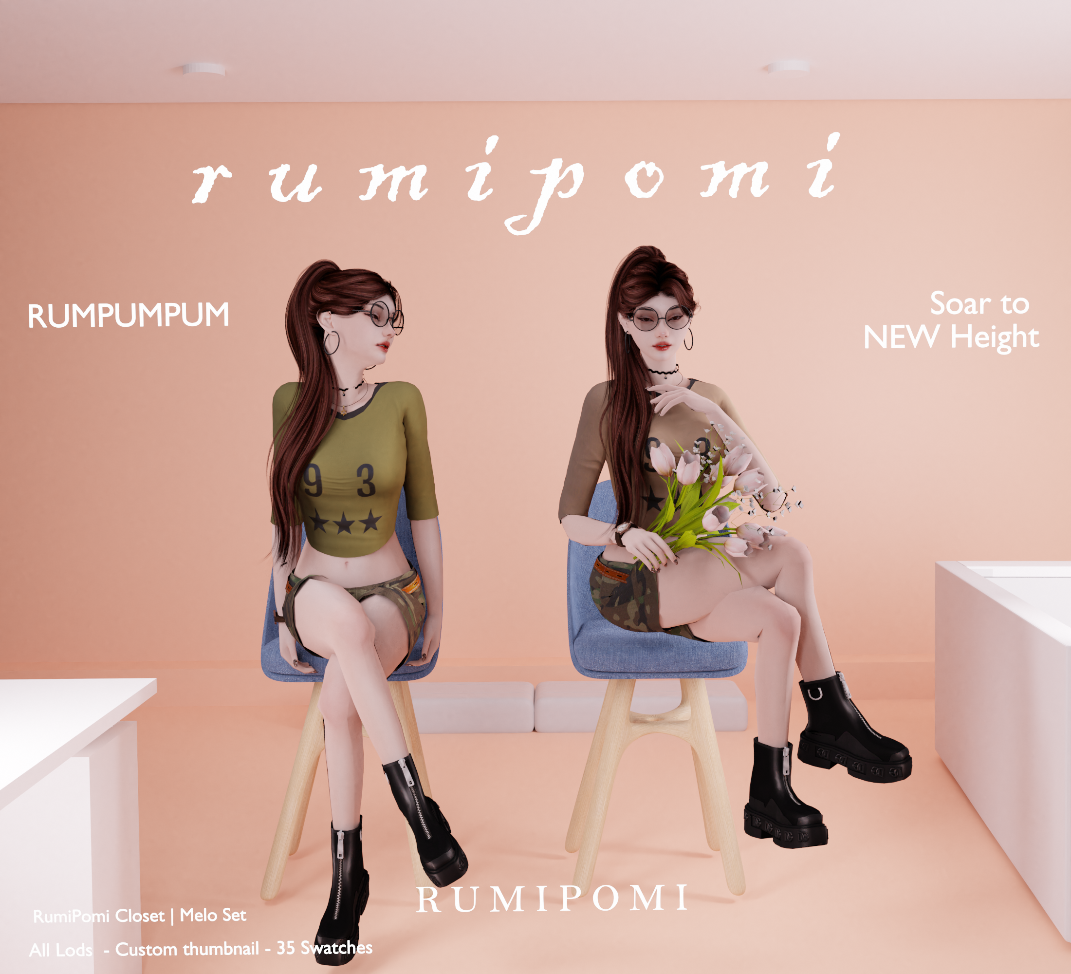Rumpumpum_Melo Sets mod for The Sims 4 