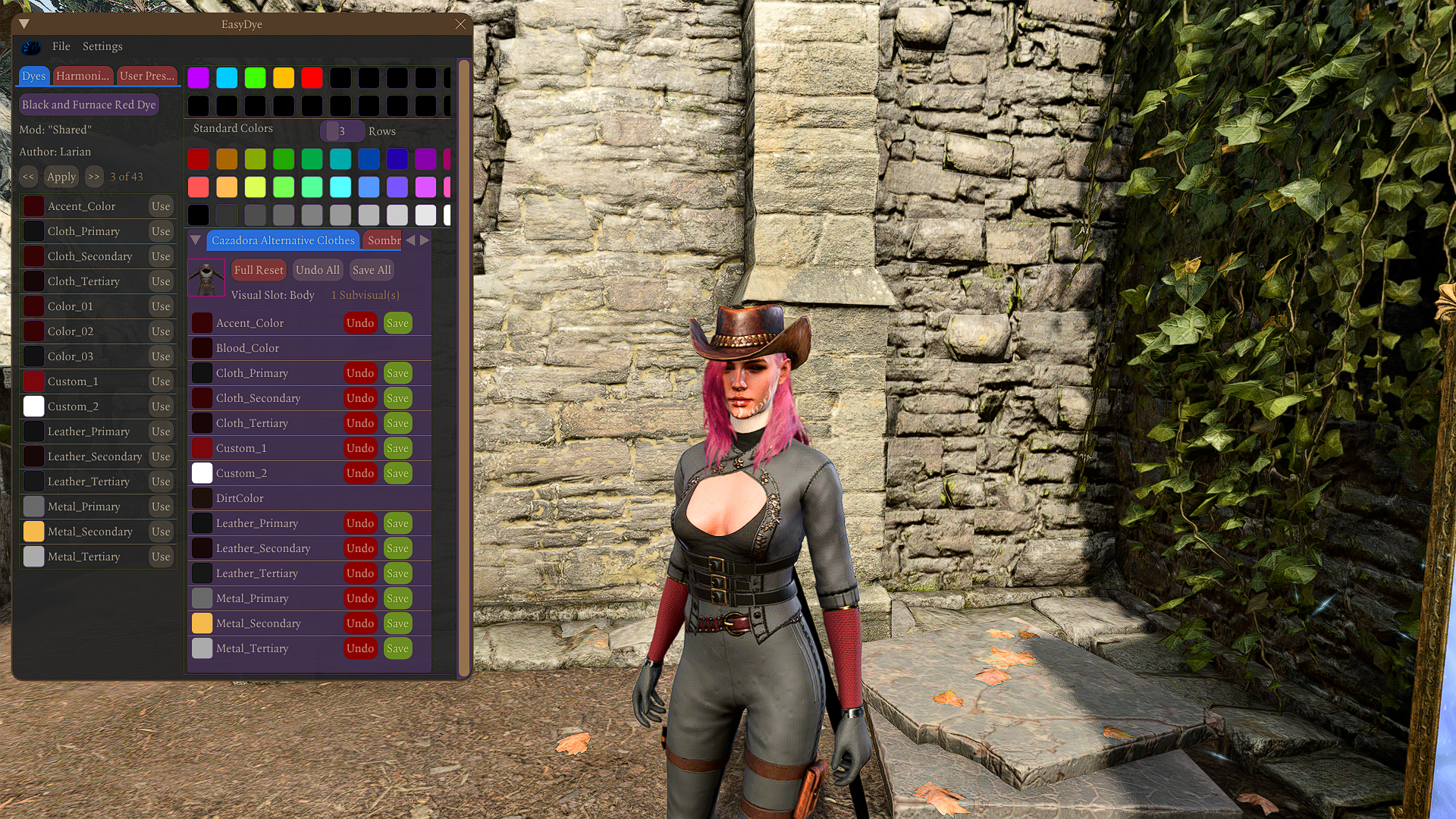 Cazadora mod for Baldur's Gate 3