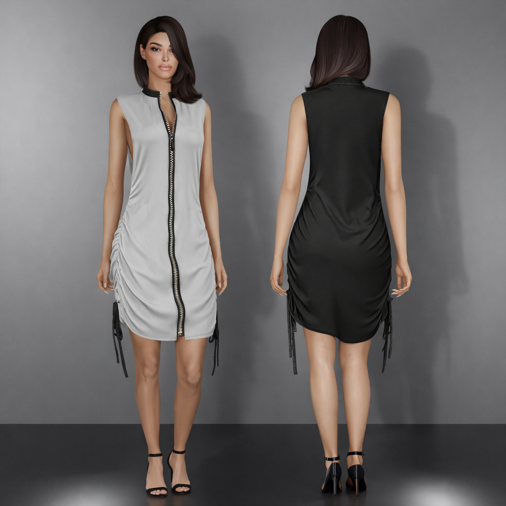 Front Zipper Dress mod for The Sims 4 