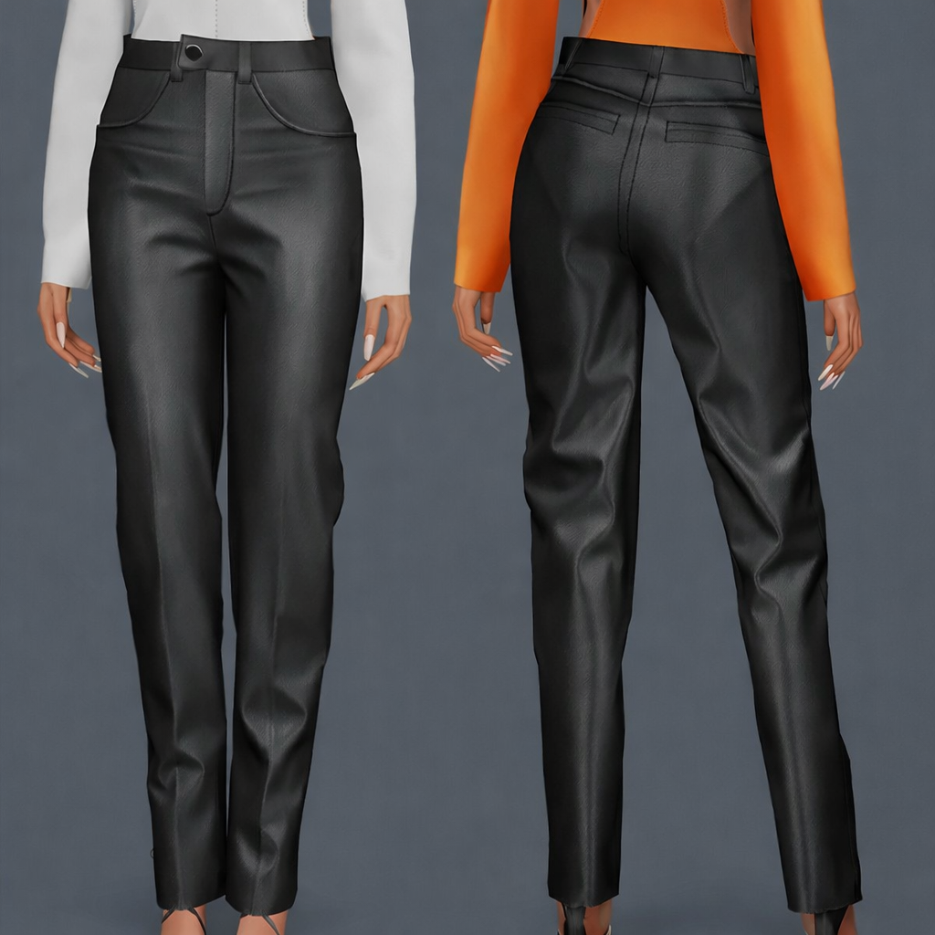 Female Leather Pants mod for The Sims 4 