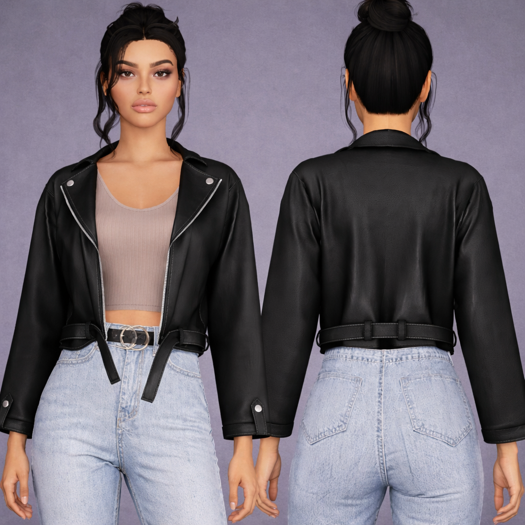 Female Moto Jacket mod for The Sims 4 