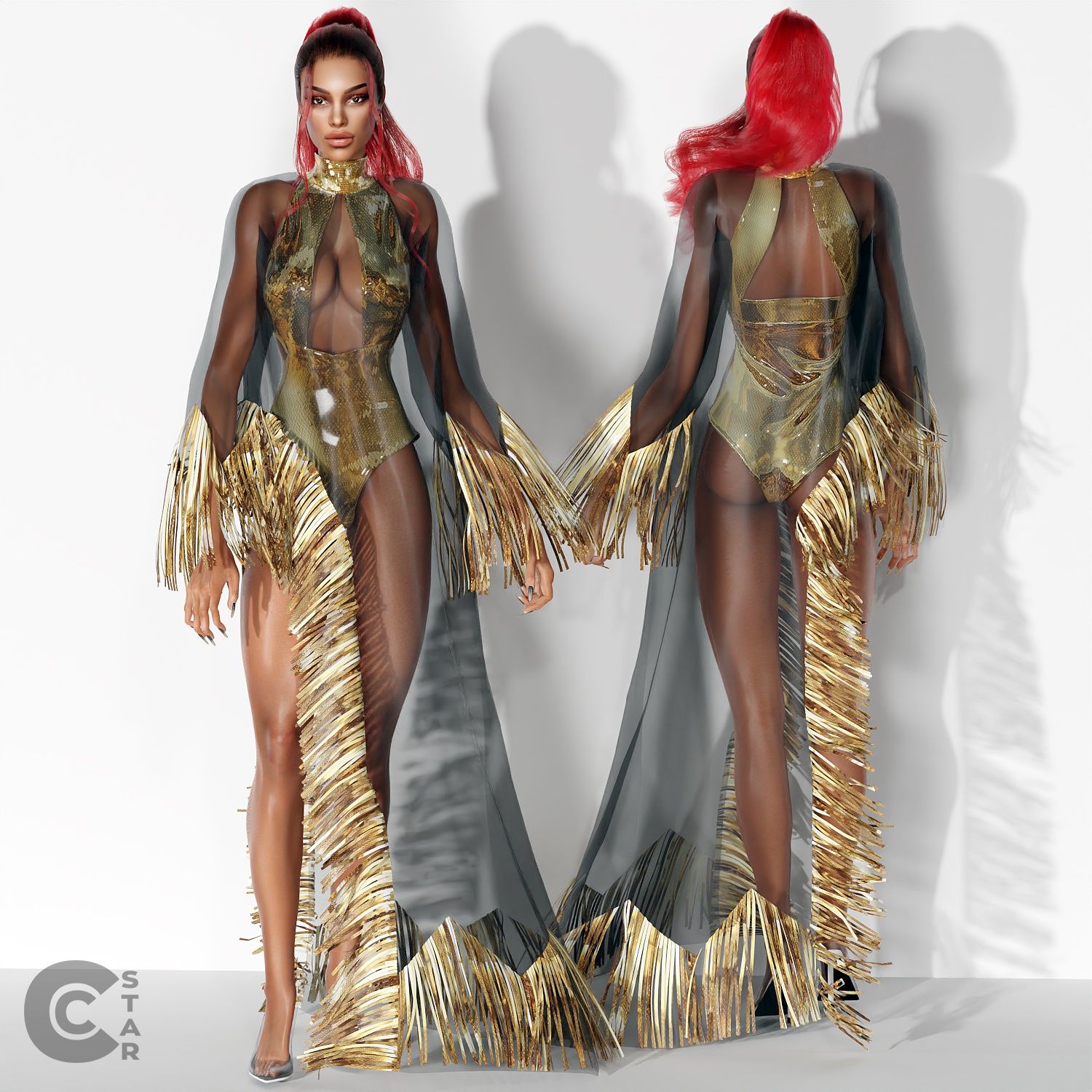 Sheer Dress Fringe mod for The Sims 4 