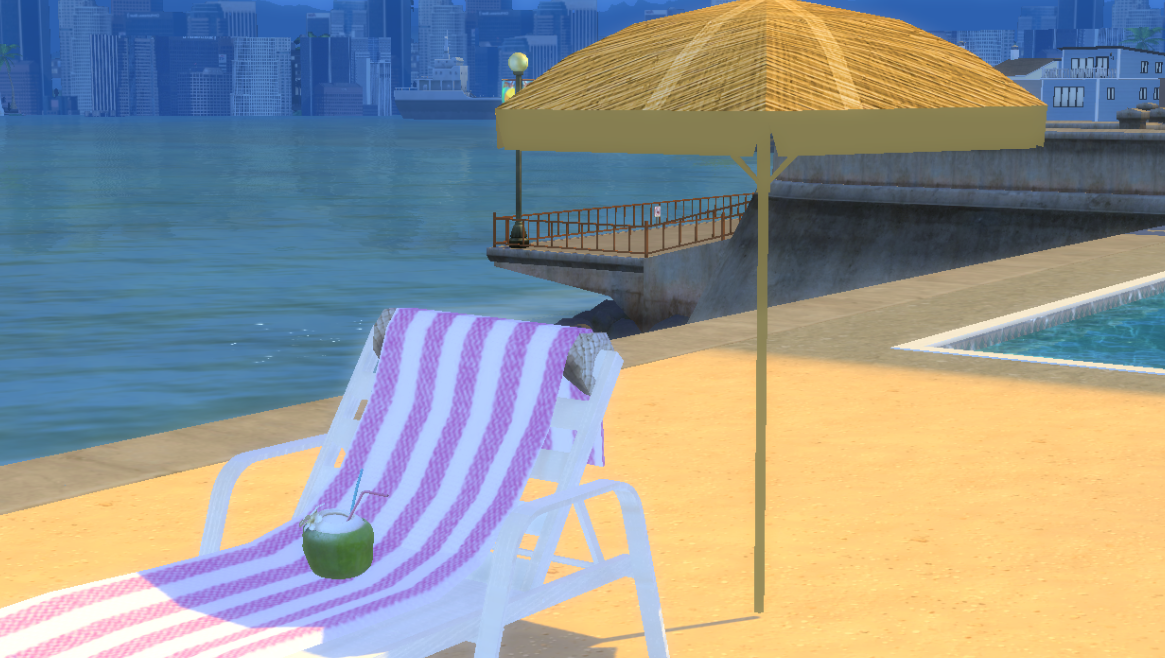 Summer tropical drinks set mod for The Sims 4 