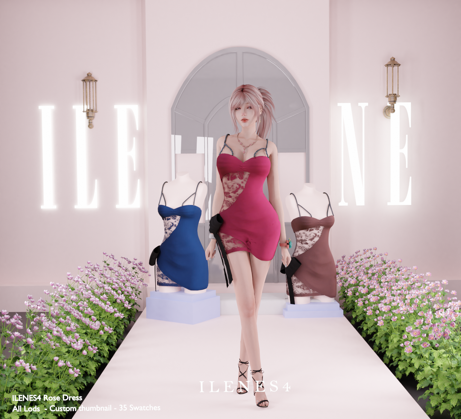 ILN. Rose Lingerie mod for The Sims 4 